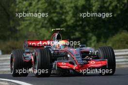 03.08.2007 Budapest, Hungary,  Lewis Hamilton (GBR), McLaren Mercedes, MP4-22 - Formula 1 World Championship, Rd 11, Hungarian Grand Prix, Friday Practice