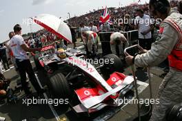 05.08.2007 Budapest, Hungary,  Lewis Hamilton (GBR), McLaren Mercedes - Formula 1 World Championship, Rd 11, Hungarian Grand Prix, Sunday Pre-Race Grid