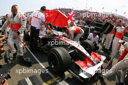 05.08.2007 Budapest, Hungary,  Lewis Hamilton (GBR), McLaren Mercedes - Formula 1 World Championship, Rd 11, Hungarian Grand Prix, Sunday Pre-Race Grid