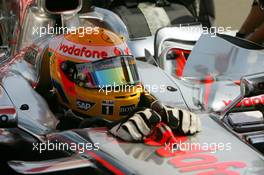 05.08.2007 Budapest, Hungary,  Lewis Hamilton (GBR), McLaren Mercedes - Formula 1 World Championship, Rd 11, Hungarian Grand Prix, Sunday Pre-Race Grid