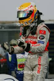 05.08.2007 Budapest, Hungary,  1st, Winner, Lewis Hamilton (GBR), McLaren Mercedes, MP4-22 - Formula 1 World Championship, Rd 11, Hungarian Grand Prix, Sunday Podium