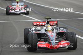 05.08.2007 Budapest, Hungary,  1st place Lewis Hamilton (GBR), McLaren Mercedes - Formula 1 World Championship, Rd 11, Hungarian Grand Prix, Sunday Podium