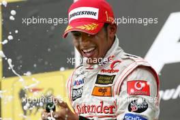 05.08.2007 Budapest, Hungary,  Lewis Hamilton (GBR), McLaren Mercedes - Formula 1 World Championship, Rd 11, Hungarian Grand Prix, Sunday Podium