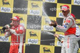 05.08.2007 Budapest, Hungary,  1st place Lewis Hamilton (GBR), McLaren Mercedes - Formula 1 World Championship, Rd 11, Hungarian Grand Prix, Sunday Podium