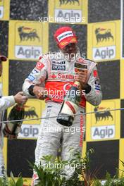 05.08.2007 Budapest, Hungary,  1st place Lewis Hamilton (GBR), McLaren Mercedes - Formula 1 World Championship, Rd 11, Hungarian Grand Prix, Sunday Podium