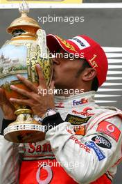 05.08.2007 Budapest, Hungary,  Lewis Hamilton (GBR), McLaren Mercedes - Formula 1 World Championship, Rd 11, Hungarian Grand Prix, Sunday Podium