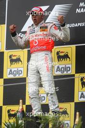 05.08.2007 Budapest, Hungary,  1st place Lewis Hamilton (GBR), McLaren Mercedes - Formula 1 World Championship, Rd 11, Hungarian Grand Prix, Sunday Podium