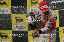 05.08.2007 Budapest, Hungary,  1st, Winner, Lewis Hamilton (GBR), McLaren Mercedes, MP4-22 - Formula 1 World Championship, Rd 11, Hungarian Grand Prix, Sunday Podium