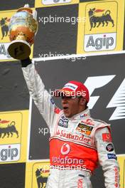 05.08.2007 Budapest, Hungary,  1st place Lewis Hamilton (GBR), McLaren Mercedes - Formula 1 World Championship, Rd 11, Hungarian Grand Prix, Sunday Podium