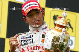 Lewis Hamilton (GBR), McLaren Mercedes - Formula 1 World Championship, Rd 11, Hungarian Grand Prix, Sunday Podium