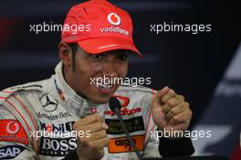 05.08.2007 Budapest, Hungary,  Winner, 1st, Lewis Hamilton (GBR), McLaren Mercedes, MP4-22 - Formula 1 World Championship, Rd 11, Hungarian Grand Prix, Sunday Podium