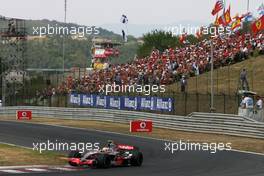 05.08.2007 Budapest, Hungary,  Lewis Hamilton (GBR), McLaren Mercedes - Formula 1 World Championship, Rd 11, Hungarian Grand Prix, Sunday Race