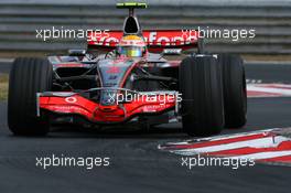 04.08.2007 Budapest, Hungary,  Lewis Hamilton (GBR), McLaren Mercedes, MP4-22 - Formula 1 World Championship, Rd 11, Hungarian Grand Prix, Saturday Practice