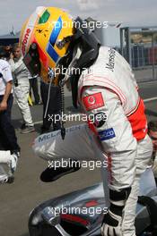 04.08.2007 Budapest, Hungary,  2nd, Lewis Hamilton (GBR), McLaren Mercedes, MP4-22 - Formula 1 World Championship, Rd 11, Hungarian Grand Prix, Saturday Qualifying