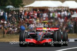 04.08.2007 Budapest, Hungary,  Lewis Hamilton (GBR), McLaren Mercedes - Formula 1 World Championship, Rd 11, Hungarian Grand Prix, Saturday Practice