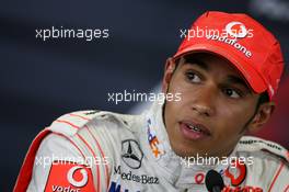 04.08.2007 Budapest, Hungary,  Lewis Hamilton (GBR), McLaren Mercedes - Formula 1 World Championship, Rd 11, Hungarian Grand Prix, Saturday Press Conference