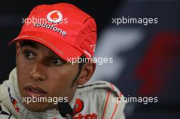 05.08.2007 Budapest, Hungary,  Lewis Hamilton (GBR), McLaren Mercedes - Formula 1 World Championship, Rd 11, Hungarian Grand Prix, Sunday Press Conference