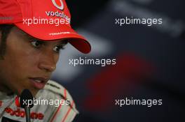 05.08.2007 Budapest, Hungary,  Lewis Hamilton (GBR), McLaren Mercedes - Formula 1 World Championship, Rd 11, Hungarian Grand Prix, Sunday Press Conference