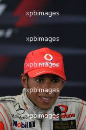 05.08.2007 Budapest, Hungary,  Lewis Hamilton (GBR), McLaren Mercedes - Formula 1 World Championship, Rd 11, Hungarian Grand Prix, Sunday Press Conference