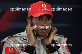 05.08.2007 Budapest, Hungary,  Lewis Hamilton (GBR), McLaren Mercedes - Formula 1 World Championship, Rd 11, Hungarian Grand Prix, Sunday Press Conference