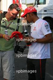 02.08.2007 Budapest, Hungary,  Lewis Hamilton (GBR), McLaren Mercedes - Formula 1 World Championship, Rd 11, Hungarian Grand Prix, Thursday