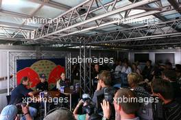 02.08.2007 Budapest, Hungary,  Gerhard Berger (AUT), Scuderia Toro Rosso, 50% Team Co Owner, Sebastian Vettel (GER), Scuderia Toro Rosso, Franz Tost (AUT), Scuderia Toro Rosso, Team Principal - Formula 1 World Championship, Rd 11, Hungarian Grand Prix, Thursday