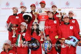 02.08.2007 Budapest, Hungary,  Lewis Hamilton (GBR), McLaren Mercedes with young karters at the Vodafone karting event - Formula 1 World Championship, Rd 11, Hungarian Grand Prix, Thursday