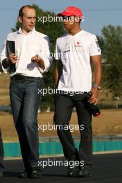 02.08.2007 Budapest, Hungary,  Lewis Hamilton (GBR), McLaren Mercedes - Formula 1 World Championship, Rd 11, Hungarian Grand Prix, Thursday