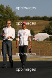 02.08.2007 Budapest, Hungary,  Lewis Hamilton (GBR), McLaren Mercedes - Formula 1 World Championship, Rd 11, Hungarian Grand Prix, Thursday