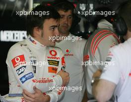 07.09.2007 Monza, Italy,  Fernando Alonso (ESP), McLaren Mercedes - Formula 1 World Championship, Rd 13, Italian Grand Prix, Friday Practice