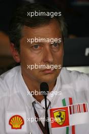 07.09.2007 Monza, Italy,  Mario Almondo (ITA), Scuderia Ferrari, Technical Director - Formula 1 World Championship, Rd 13, Italian Grand Prix, Friday Press Conference
