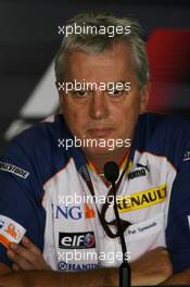 07.09.2007 Monza, Italy,  Pat Symonds (GBR), Renault F1 Team, Executive Director of Engineering  - Formula 1 World Championship, Rd 13, Italian Grand Prix, Friday Press Conference