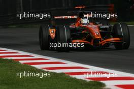 07.09.2007 Monza, Italy,  Adrian Sutil (GER), Spyker F1 Team, F8-VII-B - Formula 1 World Championship, Rd 13, Italian Grand Prix, Friday Practice
