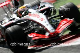 07.09.2007 Monza, Italy,  Lewis Hamilton (GBR), McLaren Mercedes, MP4-22 - Formula 1 World Championship, Rd 13, Italian Grand Prix, Friday Practice