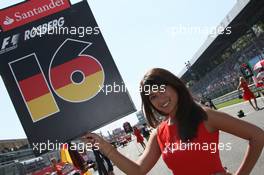 09.09.2007 Monza, Italy,  Grid girl - Formula 1 World Championship, Rd 13, Italian Grand Prix, Sunday Grid Girl