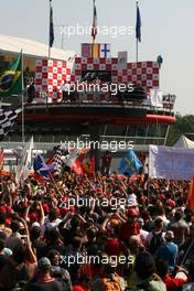 09.09.2007 Monza, Italy,  Lewis Hamilton (GBR), McLaren Mercedes, Fernando Alonso (ESP), McLaren Mercedes, Kimi Raikkonen (FIN), Räikkönen, Scuderia Ferrari - Formula 1 World Championship, Rd 13, Italian Grand Prix, Sunday Podium