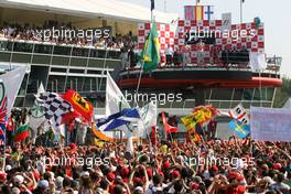 09.09.2007 Monza, Italy,  Lewis Hamilton (GBR), McLaren Mercedes, Fernando Alonso (ESP), McLaren Mercedes, Kimi Raikkonen (FIN), Räikkönen, Scuderia Ferrari - Formula 1 World Championship, Rd 13, Italian Grand Prix, Sunday Podium