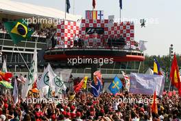 09.09.2007 Monza, Italy,  Lewis Hamilton (GBR), McLaren Mercedes, Fernando Alonso (ESP), McLaren Mercedes, Kimi Raikkonen (FIN), Räikkönen, Scuderia Ferrari - Formula 1 World Championship, Rd 13, Italian Grand Prix, Sunday Podium