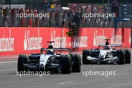 09.09.2007 Monza, Italy,  Nico Rosberg (GER), WilliamsF1 Team, Robert Kubica (POL),  BMW Sauber F1 Team  - Formula 1 World Championship, Rd 13, Italian Grand Prix, Sunday Race
