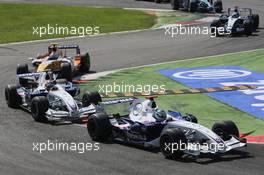 09.09.2007 Monza, Italy,  Nick Heidfeld (GER), BMW Sauber F1 Team, F1.07 and Robert Kubica (POL), BMW Sauber F1 Team, F1.07 - Formula 1 World Championship, Rd 13, Italian Grand Prix, Sunday Race