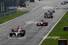 09.09.2007 Monza, Italy,  Fernando Alonso (ESP), McLaren Mercedes, Lewis Hamilton (GBR), McLaren Mercedes - Formula 1 World Championship, Rd 13, Italian Grand Prix, Sunday Race