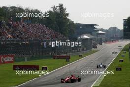 09.09.2007 Monza, Italy,  Kimi Raikkonen (FIN), Räikkönen, Scuderia Ferrari - Formula 1 World Championship, Rd 13, Italian Grand Prix, Sunday Race