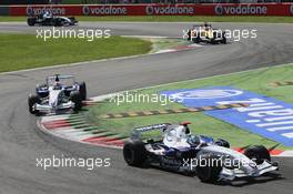 09.09.2007 Monza, Italy,  Nick Heidfeld (GER), BMW Sauber F1 Team, F1.07 and Robert Kubica (POL), BMW Sauber F1 Team, F1.07 - Formula 1 World Championship, Rd 13, Italian Grand Prix, Sunday Race