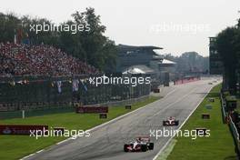 09.09.2007 Monza, Italy,  Fernando Alonso (ESP), McLaren Mercedes, Lewis Hamilton (GBR), McLaren Mercedes - Formula 1 World Championship, Rd 13, Italian Grand Prix, Sunday Race