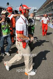 08.09.2007 Monza, Italy,  Michael Schumacher (GER), Scuderia Ferrari, Advisor on the pit wall during the qualifying - Formula 1 World Championship, Rd 13, Italian Grand Prix, Saturday Qualifying