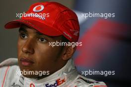 08.09.2007 Monza, Italy,  Lewis Hamilton (GBR), McLaren Mercedes - Formula 1 World Championship, Rd 13, Italian Grand Prix, Saturday Press Conference