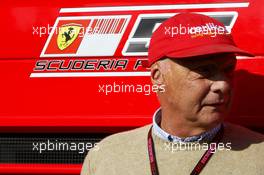 08.09.2007 Monza, Italy,  Niki Lauda (AUT), Former F1 world champion and RTL TV - Formula 1 World Championship, Rd 13, Italian Grand Prix, Saturday