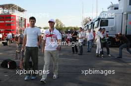 08.09.2007 Monza, Italy,  Ralf Schumacher (GER), Toyota Racing and Mark Webber (AUS), Red Bull Racing - Formula 1 World Championship, Rd 13, Italian Grand Prix, Saturday