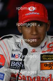 08.09.2007 Monza, Italy,  Lewis Hamilton (GBR), McLaren Mercedes - Formula 1 World Championship, Rd 13, Italian Grand Prix, Saturday Press Conference