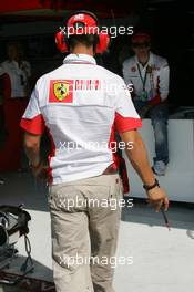 08.09.2007 Monza, Italy,  Michael Schumacher (GER), Scuderia Ferrari, Advisor - Formula 1 World Championship, Rd 13, Italian Grand Prix, Saturday Qualifying